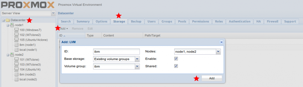 Proxmox server